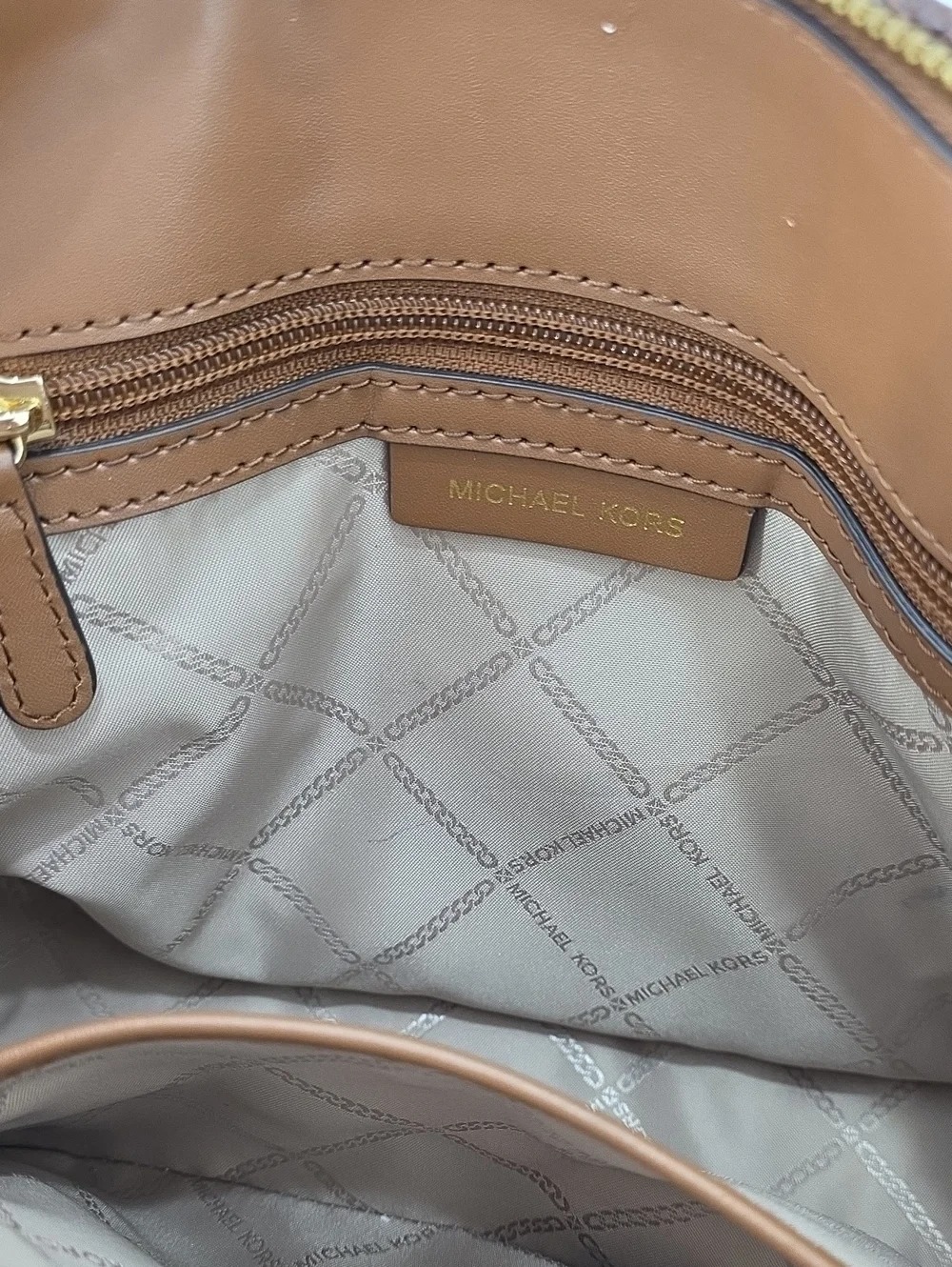 MICHAEL KORS WOMENS MARILYN‎ CROSS BODY BAG SNAKESKIN PRINT BROWN BLACK